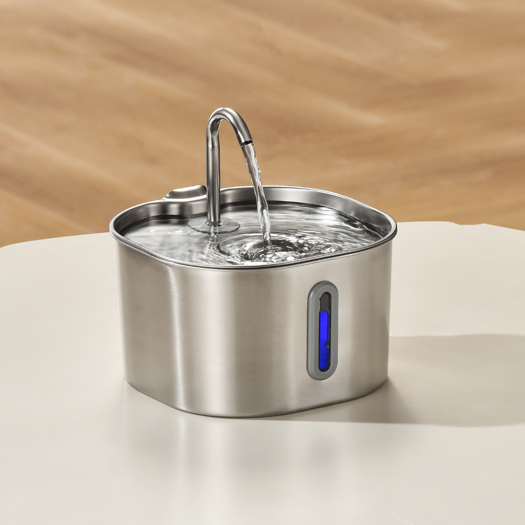 KittySpout™ 2.2L Stainless Steel Cat Water Fountain