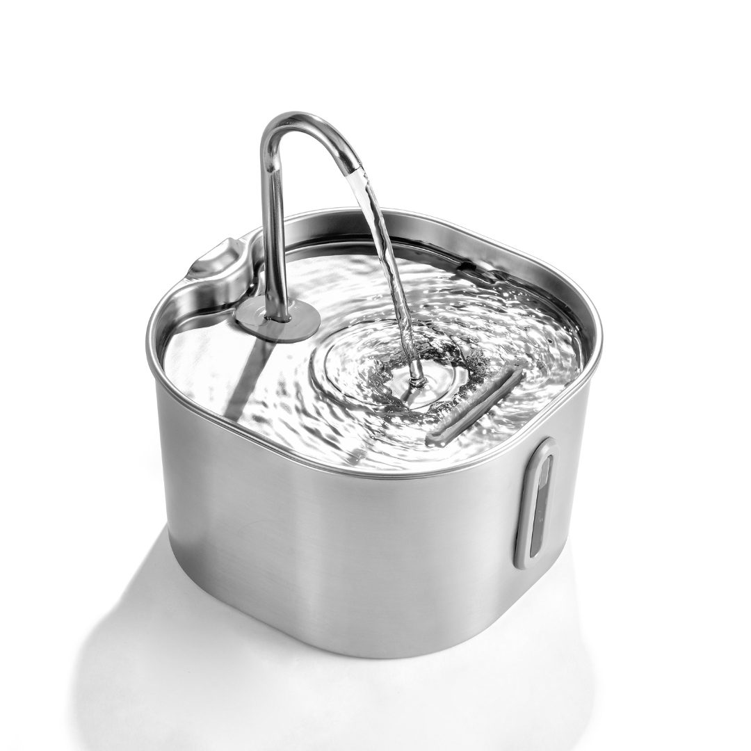 KittySpout™ 2.2L Stainless Steel Cat Water Fountain