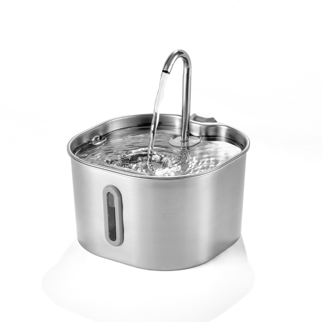 KittySpout™ 2.2L Stainless Steel Cat Water Fountain