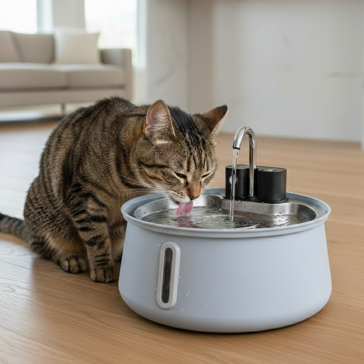 Mint Blue wireless cat water fountain
