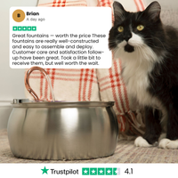 KittySpout™ 4L Stainless Steel Cat Water Fountain