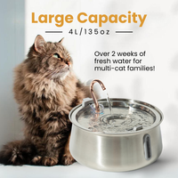 Ultra-quiet KittySpout cat water fountain under 20 dB