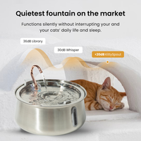 KittySpout™ 4L 2.0 Stainless Steel Cat Water Fountain