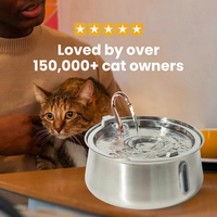 KittySpout™ 4L 2.0 Stainless Steel Cat Water Fountain