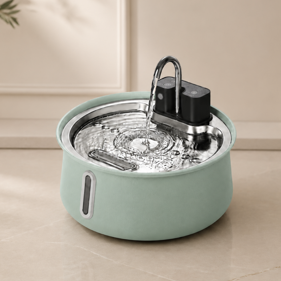 KittySpout™ Wireless Stainless Steel Cat Water Fountain 2.0